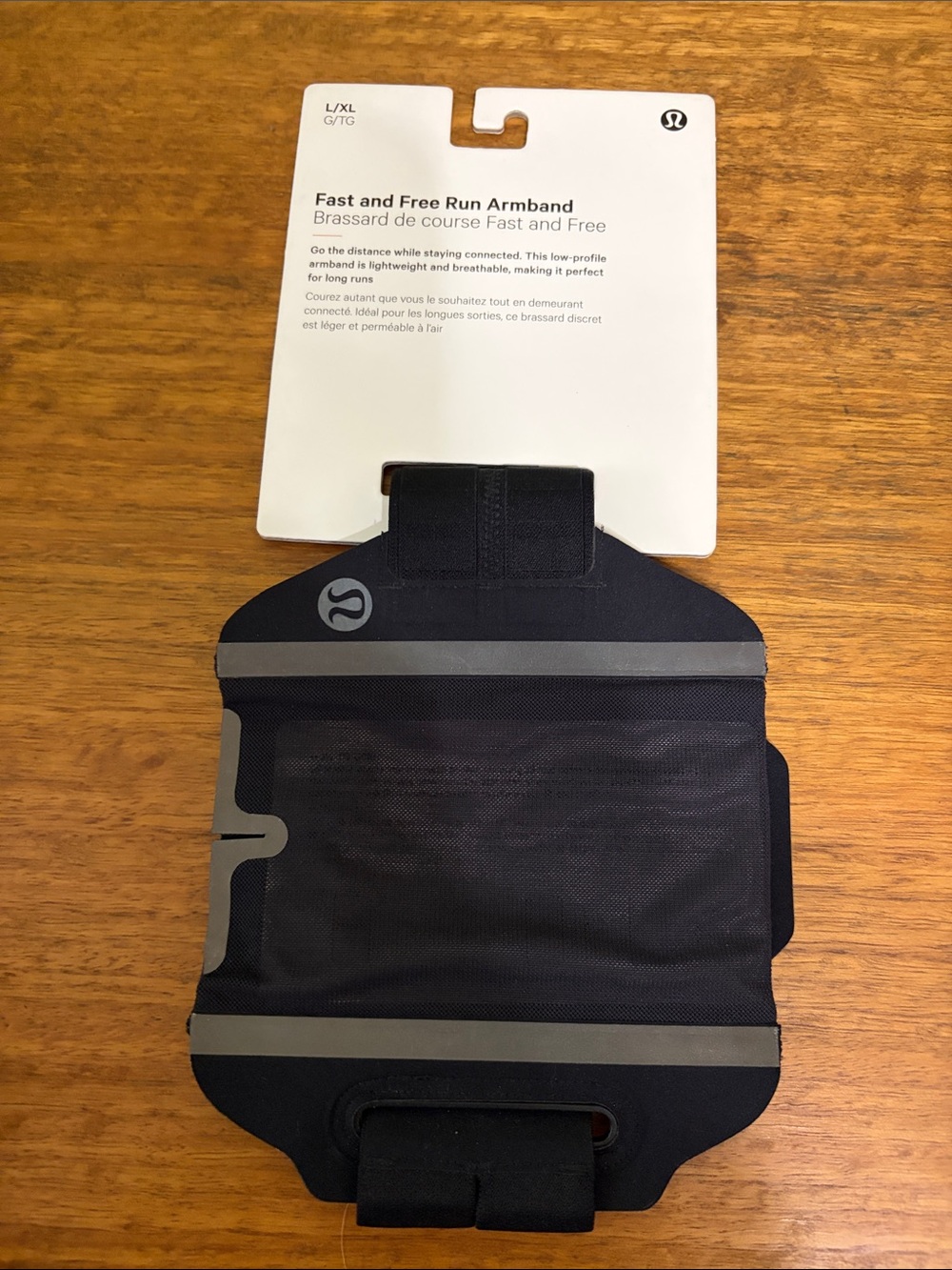 lululemon athletica Black Reflective Run Armband
